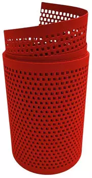 zaun|zu Sichtschutzstreifen Quadratisch 2,55 m x 19 cm x 0,1 cm Rot