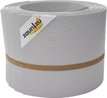 zaun|zu Sichtschutzstreifen Rille 10 x Einzelstreifen 25,5 m x 19 cm x 0,1 cm Lichtgrau