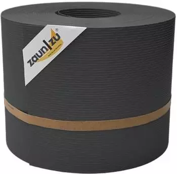 zaun|zu Sichtschutzstreifen Rille 35 m x 19 cm x 0,1 cm Anthrazit