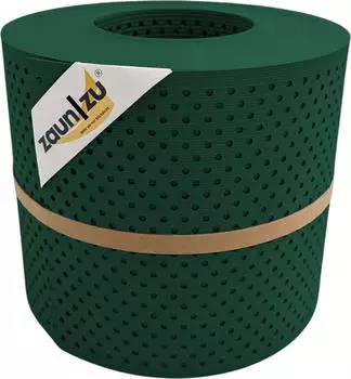 zaun|zu Sichtschutzstreifen Rille Gelocht 15% 26 m x 19 cm x 0,1 cm Grün