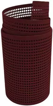zaun|zu Sichtschutzstreifen Rille Gelocht 30% PP 2,55 m x 19 cm x 0,1 cm Bordeauxrot