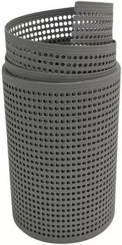 zaun|zu Sichtschutzstreifen Rille Gelocht 30% PP 2,55 m x 19 cm x 0,1 cm