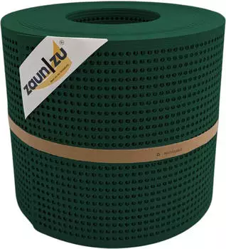 zaun|zu Sichtschutzstreifen Rille Gelocht 30% PP 26 m x 19 cm x 0,1 cm Gr&uuml;n