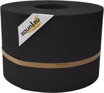 zaun|zu Sichtschutzstreifen Rille PP DSM 50 m x 19 cm x 0,1 cm Schwarz
