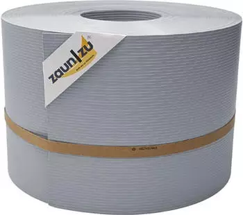 zaun|zu Sichtschutzstreifen Rille PP DSM 50 m x 19 cm x 0,1 cm Fenstergrau