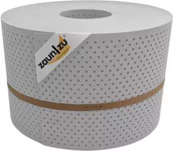 zaun|zu Sichtschutzstreifen Premium Gelocht 15% 50 m x 19 cm x 0,1 cm Lichtgrau