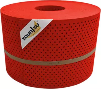 zaun|zu Sichtschutzstreifen Premium Gelocht 15% 50 m x 19 cm x 0,1 cm Rot