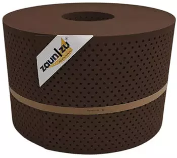 zaun|zu Sichtschutzstreifen Premium Gelocht 15% 50 m x 19 cm x 0,1 cm Braun