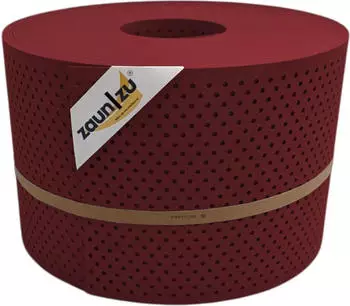 zaun|zu Sichtschutzstreifen Premium Gelocht 15% 50 m x 19 cm x 0,1 cm Bordeauxrot