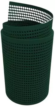 zaun|zu Sichtschutzstreifen Premium Gelocht 2,55 m x 19 cm x 0,1 cm Gr&uuml;n