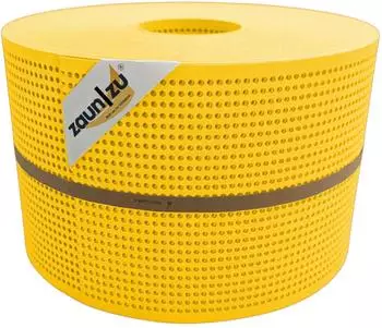 zaun|zu Sichtschutzstreifen Premium Gelocht 2,55 m x 19 cm x 0,1 cm Gelb