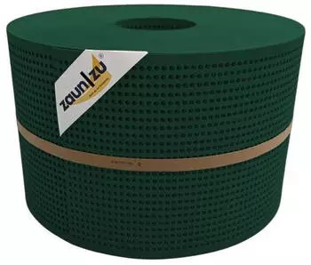 zaun|zu Sichtschutzstreifen Premium Gelocht 50 m x 19 cm x 0,1 cm Gr&uuml;n