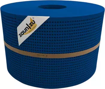 zaun|zu Sichtschutzstreifen Premium Gelocht 50 m x 19 cm x 0,1 cm Enzianblau