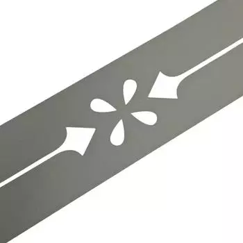 zaun|zu Sichtschutzstreifen Premium Verona 2,55 m x 19 cm x 0,1 cm Steingrau