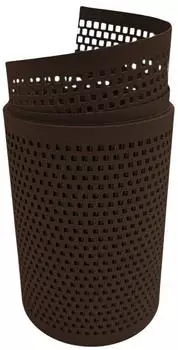 zaun|zu Sichtschutzstreifen Quadratisch 2,55 m x 19 cm x 0,1 cm Braun