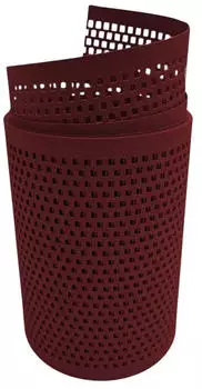 zaun|zu Sichtschutzstreifen Quadratisch 2,55 m x 19 cm x 0,1 cm Bordeaux