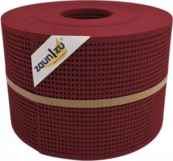 zaun|zu Sichtschutzstreifen Rille Gelocht 30% PP 50 m x 19 cm x 0,1 cm Bordeauxrot