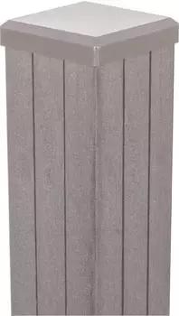GroJa Solid Zaunpfosten 7 x 7 x 190 cm Beige Schrauben