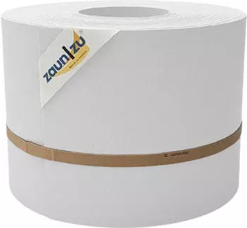 zaun|zu Sichtschutzstreifen Premium 35 m x 19 cm x 0,1 cm Weiß transluzent