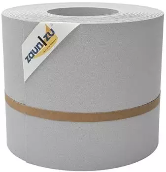 zaun|zu Sichtschutzstreifen Premium DSM 26 m x 19 cm x 0,1 cm Lichtgrau