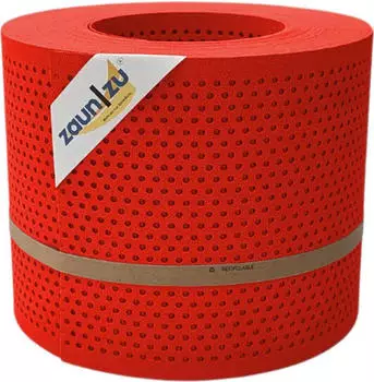 zaun|zu Sichtschutzstreifen Premium Gelocht 20% 26 m x 19 cm x 0,1 cm Rot