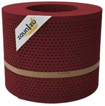 zaun|zu Sichtschutzstreifen Premium Gelocht 20% 26 m x 19 cm x 0,1 cm Bordeauxrot