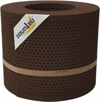 zaun|zu Sichtschutzstreifen Premium Gelocht 20% 26 m x 19 cm x 0,1 cm Braun