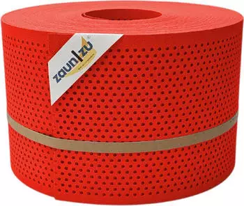 zaun|zu Sichtschutzstreifen Premium Gelocht 20% 50 m x 19 cm x 0,1 cm Rot