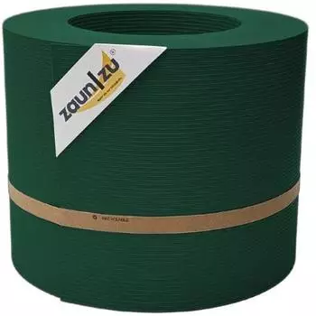 zaun|zu Sichtschutzstreifen Rille PP DSM 26 m x 19 cm x 0,1 cm Grün