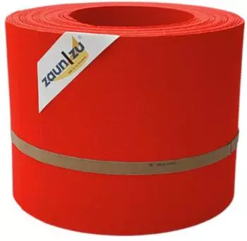 zaun|zu Sichtschutzstreifen Premium 25,5 m x 19 cm Rot