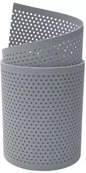zaun|zu Sichtschutzstreifen Premium Gelocht 20% 2,55 m x 19 cm x 0,1 cm Fenstergrau