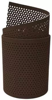 zaun|zu Sichtschutzstreifen Premium Gelocht 20% 2,55 m x 19 cm x 0,1 cm Braun