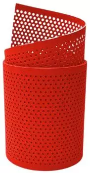 zaun|zu Sichtschutzstreifen Premium Gelocht 20% 2,55 m x 19 cm x 0,1 cm Rot