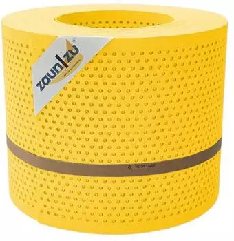 zaun|zu Sichtschutzstreifen Premium Gelocht 20% 2,55 m x 19 cm x 0,1 cm Gelb