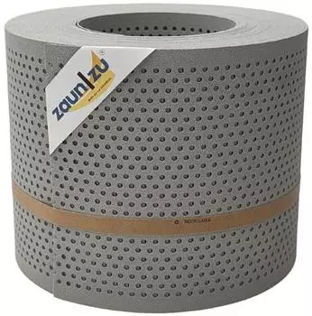zaun|zu Sichtschutzstreifen Premium Gelocht 20% 26 m x 19 cm x 0,1 cm Steingrau