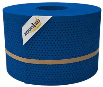 zaun|zu Sichtschutzstreifen Premium Gelocht 20% 50 m x 19 cm x 0,1 cm Enzianblau