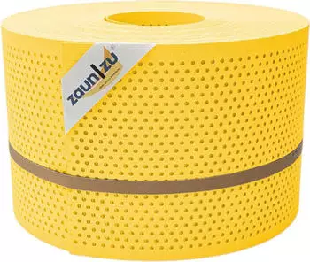 zaun|zu Sichtschutzstreifen Premium Gelocht 20% 50 m x 19 cm x 0,1 cm Gelb