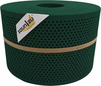 zaun|zu Sichtschutzstreifen Premium Gelocht Diamant 50 m x 19 cm x 0,1 cm Gr&uuml;n