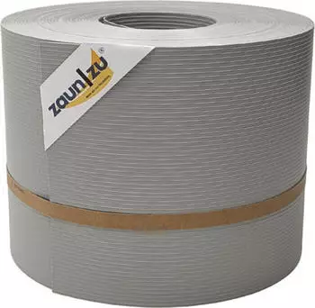 zaun|zu Sichtschutzstreifen Rille 35 m x 19 cm x 0,1 cm Steingrau
