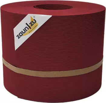 zaun|zu Sichtschutzstreifen Rille 35 m x 19 cm x 0,1 cm Bordeauxrot