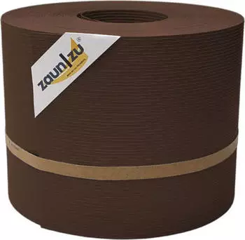 zaun|zu Sichtschutzstreifen Rille 35 m x 19 cm x 0,1 cm Braun