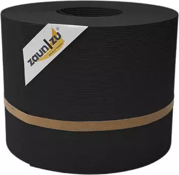 zaun|zu Sichtschutzstreifen Rille 35 m x 19 cm x 0,1 cm Tiefschwarz