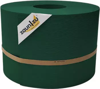 zaun|zu Sichtschutzstreifen Rille PP DSM 50 m x 19 cm x 0,1 cm Grün