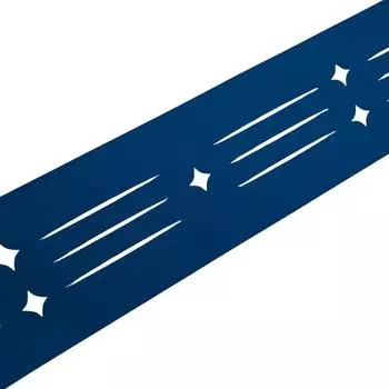 zaun|zu Sichtschutzstreifen Starline Laser 2,55 m x 19 cm x 0,1 cm Enzianblau