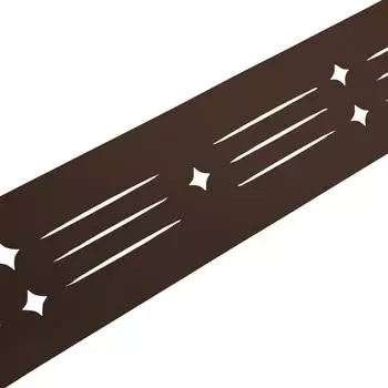 zaun|zu Sichtschutzstreifen Starline Laser 2,55 m x 19 cm x 0,1 cm Braun