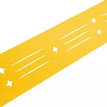 zaun|zu Sichtschutzstreifen Starline Laser 2,55 m x 19 cm x 0,1 cm Gelb