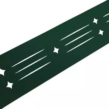 zaun|zu Sichtschutzstreifen Starline Laser 2,55 m x 19 cm x 0,1 cm Gr&uuml;n