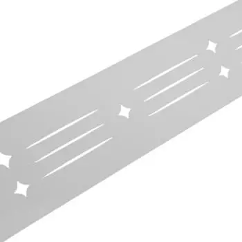 zaun|zu Sichtschutzstreifen Starline Laser 2,55 m x 19 cm x 0,1 cm Wei&szlig; transluzent