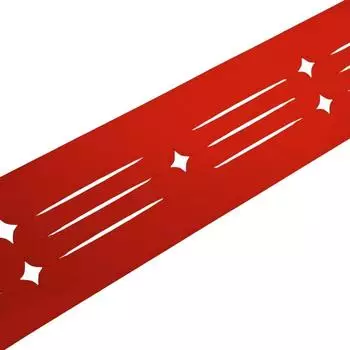 zaun|zu Sichtschutzstreifen Starline Laser 2,55 m x 19 cm x 0,1 cm Rot