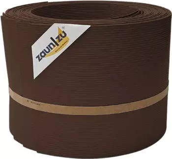 zaun|zu Sichtschutzstreifen Rille 10 x Einzelstreifen 25,5 m x 19 cm x 0,1 cm Braun
